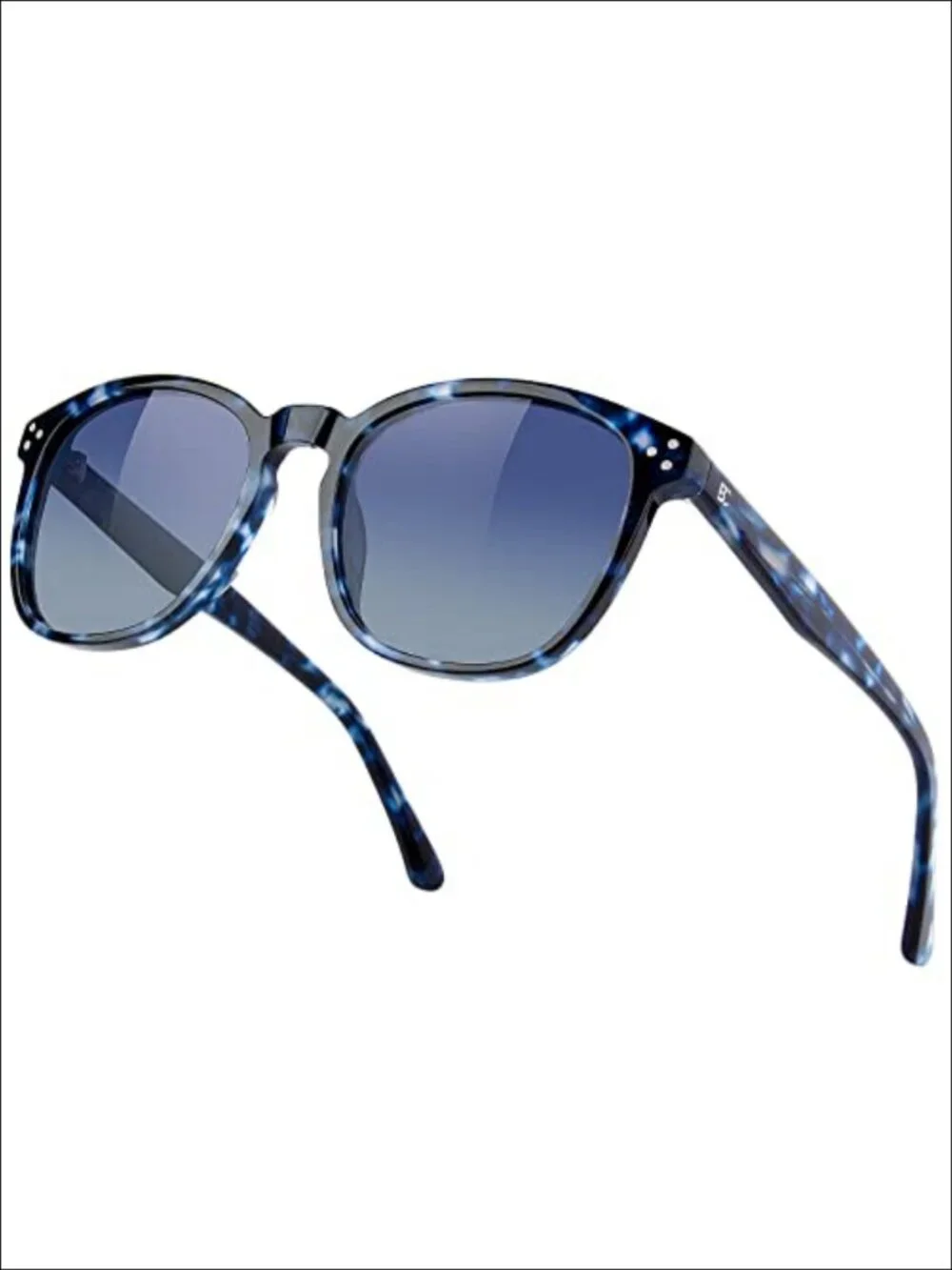 Polarized Sunglasses for Women Square Acetate Frame UV Protection